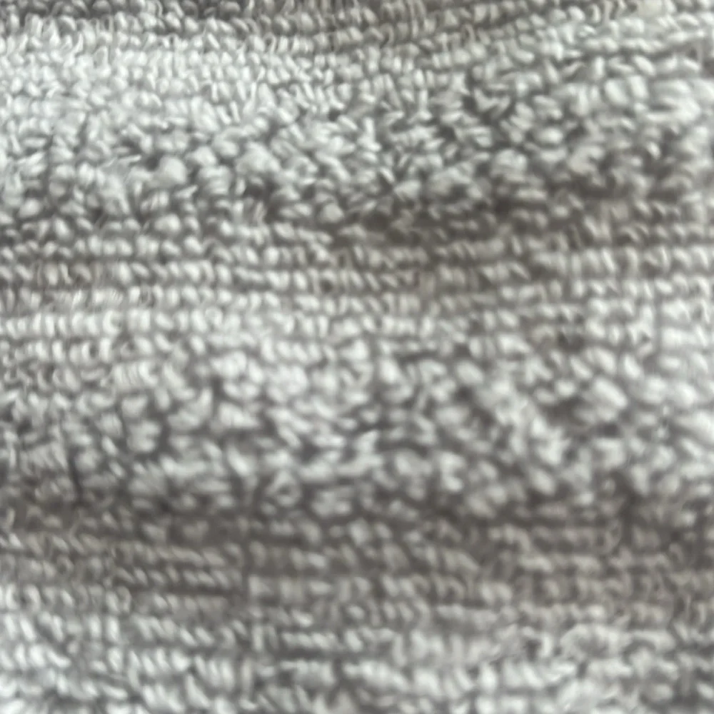 Mainstays Set Of (2) 100% Cotton Gray Ribbed Bath Towels